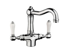 Смеситель Nicolazzi Dames Anglaises 1432CR78 для раковины, хром, ручки P. Mont Blanc