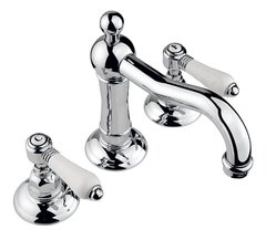 Смеситель Nicolazzi Classica Lusso 1409BZ78 для раковины на 3 отверстия, бронза, декор P. Mont Blanc