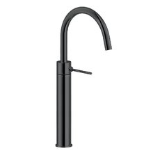 Смеситель Nobili Velis VE125168/2FLP для раковины, с донным клапаном, цвет черный глянцевый