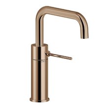 Смеситель Nobili Velis VE125118/3RCP для раковины, без донного клапана, цвет бежевый/Red canyon PVD