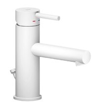 Смеситель Nobili Live LV00418/1WM, для раковины, с донным клапаном, цвет белый матовый