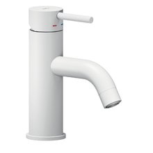 Смеситель Nobili Live LV00118/2WM, для раковины, с донным клапаном, цвет белый матовый