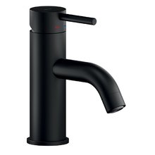 Смеситель Nobili Live LV00118/2BM, для раковины, с донным клапаном, цвет черный матовый