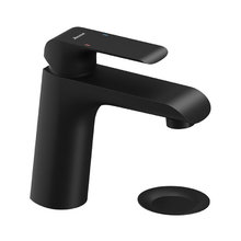 Смеситель для раковины Ravak Flat Black, с донным клапаном/без донного клапана, цвет черный матовый