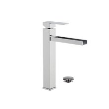 Смеситель Remer Qubika Cascata QC10L для раковины, c донным клапаном, цвет хром