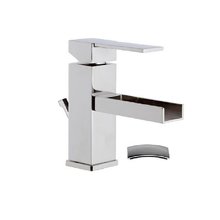 Смеситель Remer Qubika Cascata QC10 для раковины, c донным клапаном, цвет хром