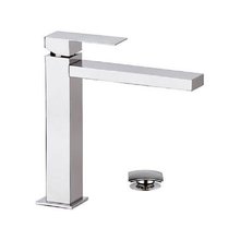 Смеситель Remer Qubika Design QD15 для раковины, с донным клапаном, цвет хром