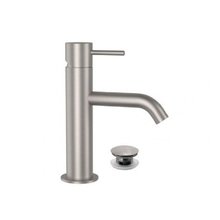 Смеситель Remer X Style Inox SSX10B для раковины, с донным клапаном, цвет нержавеющая сталь