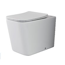 Приставной унитаз Ceramicanova Cubic Rimless CN1809, крышка с микролифтом