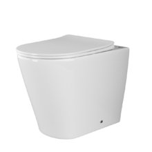 Приставной унитаз Ceramicanova Highlight Rimless CN1812, безободковый, крышка с микролифтом