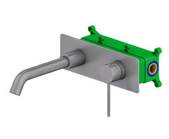 Смеситель скрытого монтажа Timo Saona 2371/18SM для раковины, цвет черное золото