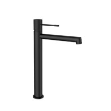 Смеситель Vincea Desire VBF-1D2MB для накладной раковины, высокий, черный матовый