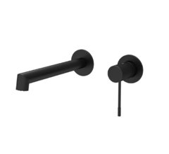 Смеситель Vincea Desire VBFW-1D1MB для раковины, встраиваемый, на 2 отверстия, черный матовый