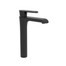 Смеситель Vincea Esse VBF-1E2MB для накладной раковины, высокий, черный матовый