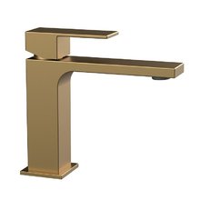 Смеситель Vincea Cube VBF-1C01BG для раковины, цвет брашированное золото