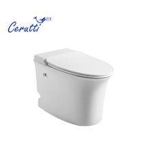 Приставной унитаз Ceruttispa Nautilus CT10200, безободковый, крышка-сиденье микролифт, с импульсным сливом, цвет белый