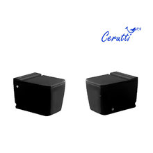 Приставной унитаз Ceruttispa Maiella MB CT10197, безободковый, крышка-сиденье микролифт, с импульсным сливом, цвет черный матовый