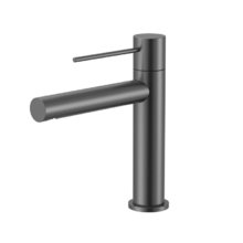 Смеситель Vincea Aspire VBF-4AS01GM, для раковины, воронёная сталь, gunmetal