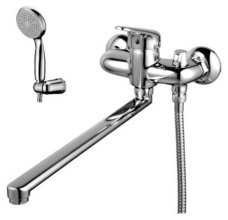 Смеситель для ванны и душа Lemark Luna LM4117C с длинным изливом