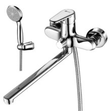 Смеситель Lemark Point LM0351C универсальный, излив плоский