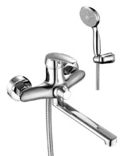 Смеситель Lemark Linara LM0417C для ванны, с душевым гарнитуром, хром