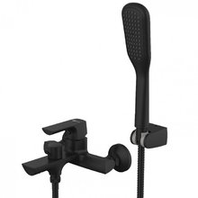 Смеситель Lemark Ursus LM7214BL для ванны и душа, цвет черный