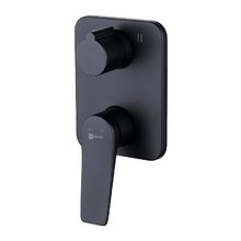 Смеситель для ванны и душа Lemark Bronx LM3727BL, черный