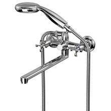 Смеситель для ванны и душа Lemark Flora LM0152C, с душевым гарнитуром, хром
