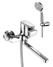 Смеситель Lemark Point LM0317C для ванны, с душевым гарнитуром, хром