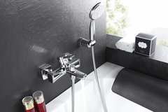 Смеситель Lemark Evitta LM0514C для ванны и душа с душевым гарнитуром, хром