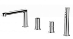 Смеситель на борт ванны BelBagno Uno UNO-BVD4-CRM, хром