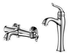 Комплект смесителей BelBagno Tiffani TIF-LMC-VASM-CRM, хром