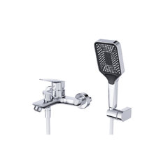 Смеситель BelBagno Due DUE-VASM-CRM для ванны и душа, c душевым гарнитуром, цвет хром