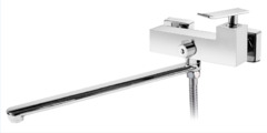 Смеситель для ванны и душа BelBagno Ticino TIC-VDLM-CRM с длинным изливом