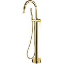 Смеситель Boheme Uno для ванны и душа, с душевым гарнитуром, цвет золото глянцевое, 469-G