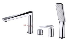 Смеситель Boheme Venturo 370 для ванны на 4 отверстия, хром