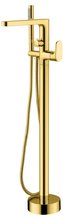 Смеситель напольный Boheme Spectre 459-G для ванны, ручной душ, золото