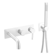 Смеситель для ванны и душа Boheme Uno 464-3-MW, цвет белый матовый