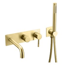 Смеситель для ванны и душа Boheme Uno 464-3-G цвет золото