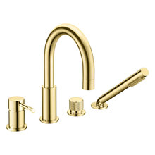 Смеситель Boheme Uno 460-G на борт ванны, Gold