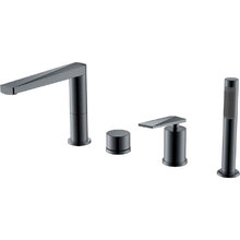 Смеситель Boheme Venturo на борт ванны, Gun Metal, 370-SGM