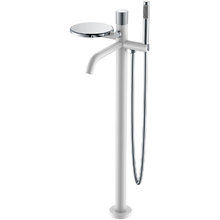 Смеситель Boheme Stick 129-WCR.2 для ванны и душа, с душевым гарнитуром, White touch chrome