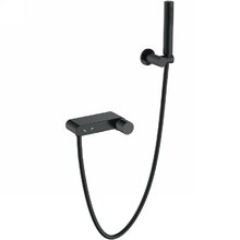 Смеситель Boheme Stick 123-BB.2 для ванны и душа, с душевым гарнитуром, Black Touch Black