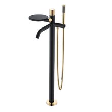 Смеситель Boheme Stick 129-BG.2 для ванны и душа, с душевым гарнитуром, Black touch gold