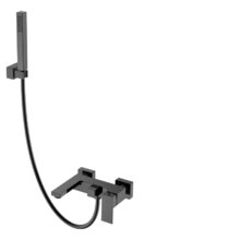 Смеситель Boheme Qubic для ванны и душа, Shine Gun Metall, 473-SGM