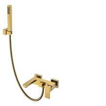 Смеситель для ванны и душа Boheme Qubic 473-BR, цвет Bronze