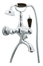 Смеситель Boheme Tradizionale 243 Nero для ванны, с душевым гарнитуром, хром