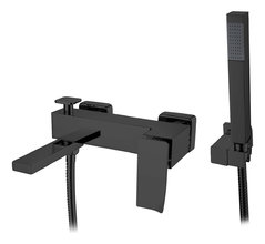 Смеситель Boheme Q для ванны, с душевым гарнитуром, черный, 143-BB.2