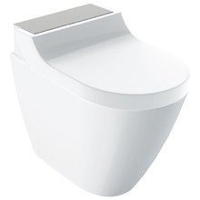 Электронный унитаз-биде Geberit AquaClean Tuma Comfort 146.310.FW.1 приставной, сталь нержавеющая матированная