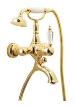 Смеситель Boheme Imperiale 323 Ripresa для ванны, с душевым гарнитуром, золото